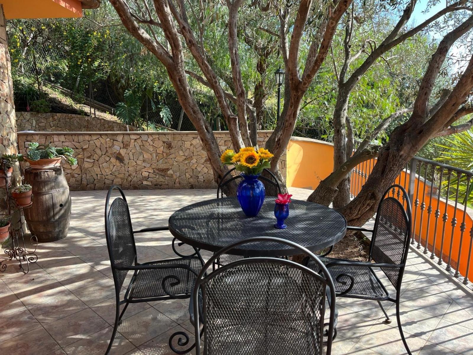 Villa Con Giardino Vista Mare Capitana Bagian luar foto